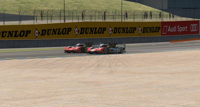 Rocky Sim Racing prototypes racing at Le Mans